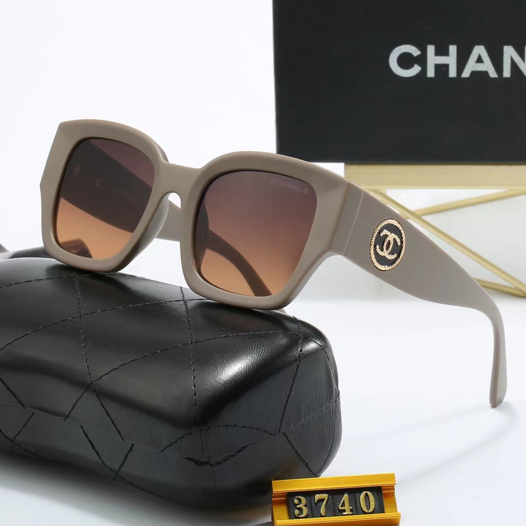 5-color fashionable CC letter polarized sunglasses