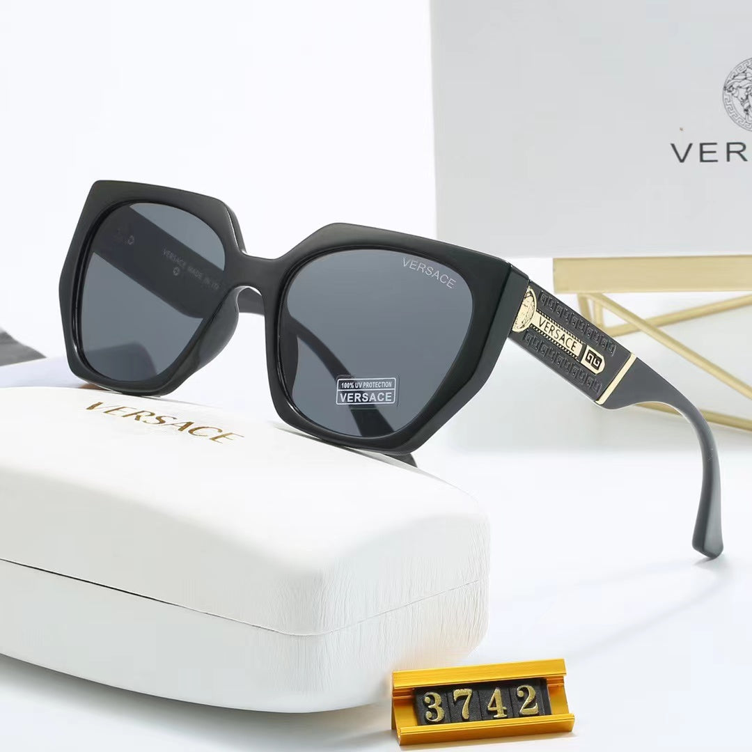 8-color fashionable VE letter polarized sunglasses