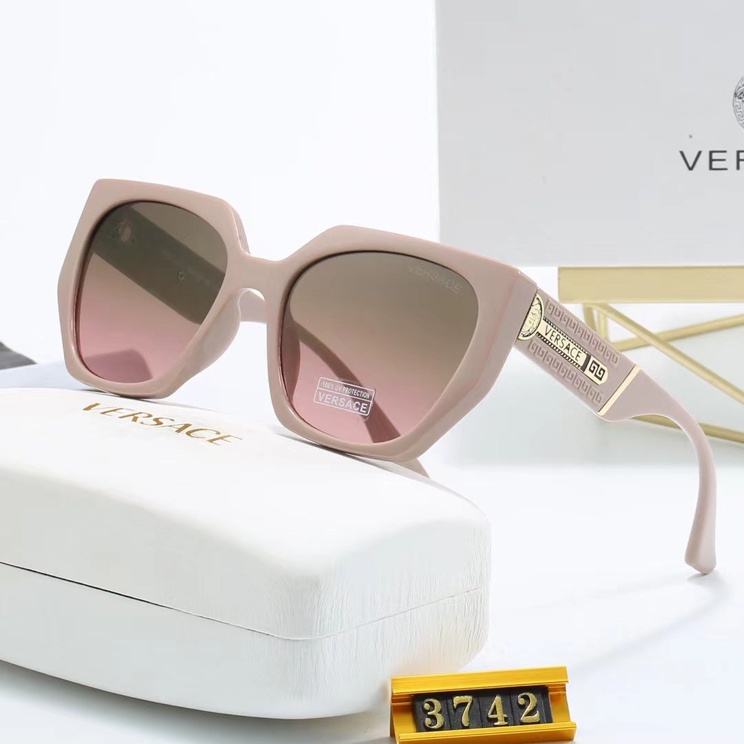 8-color fashionable VE letter polarized sunglasses