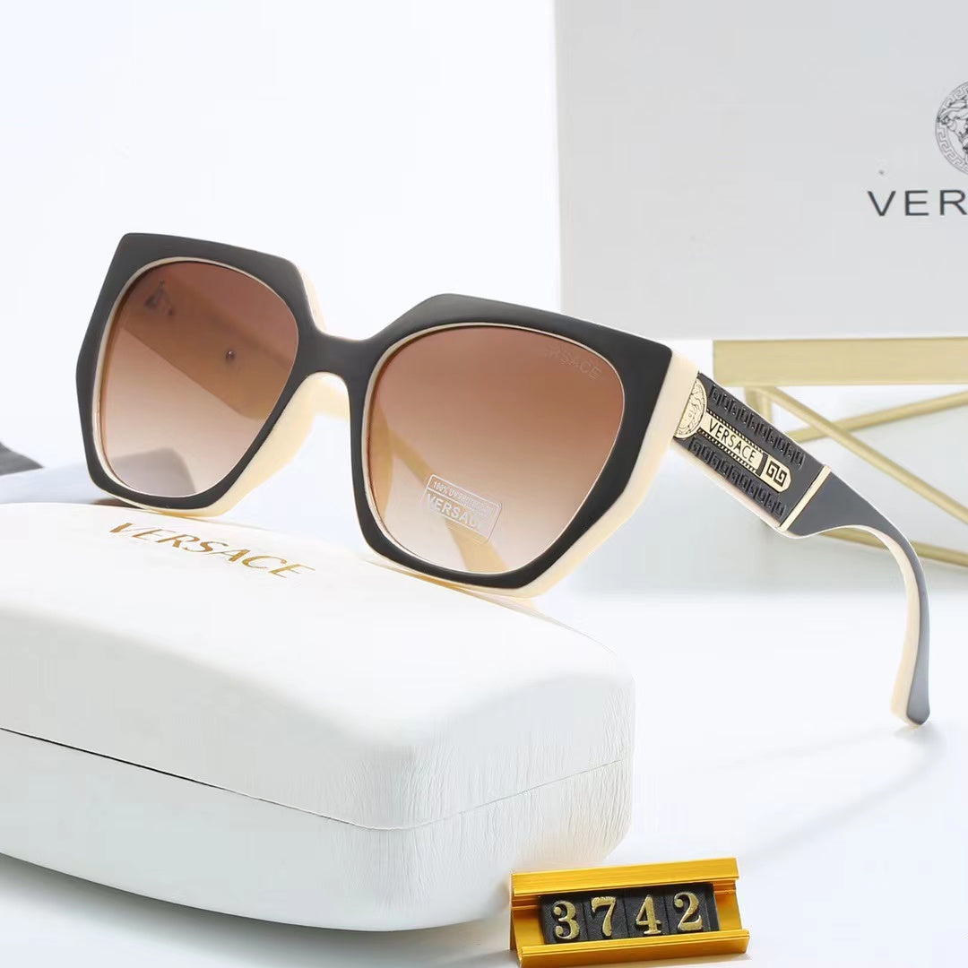 8-color fashionable VE letter polarized sunglasses