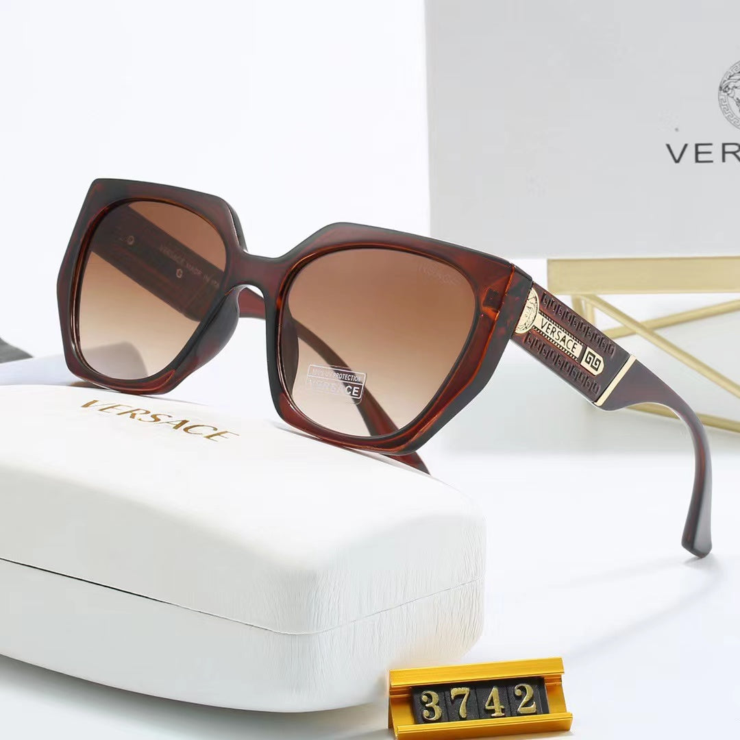 8-color fashionable VE letter polarized sunglasses