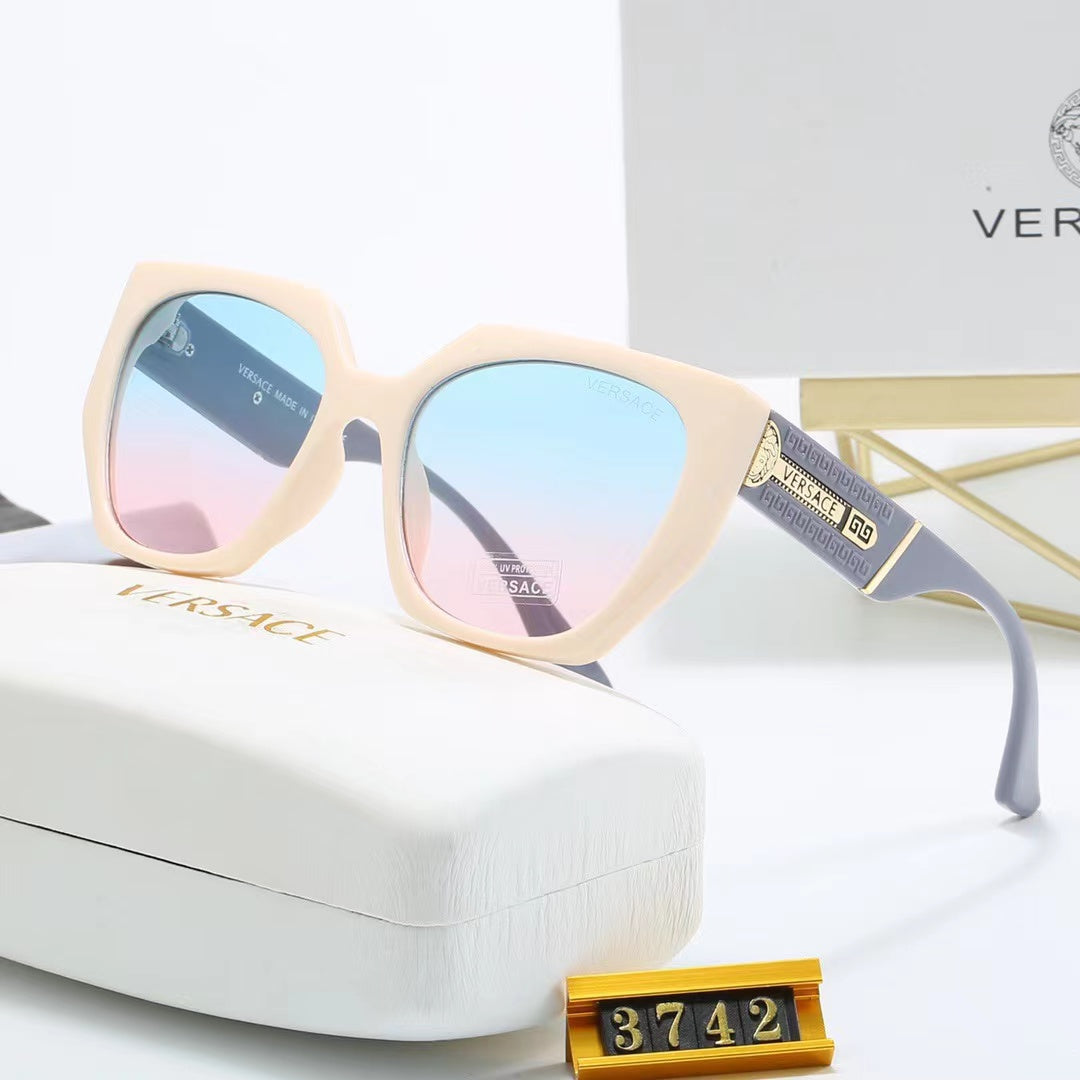 8-color fashionable VE letter polarized sunglasses