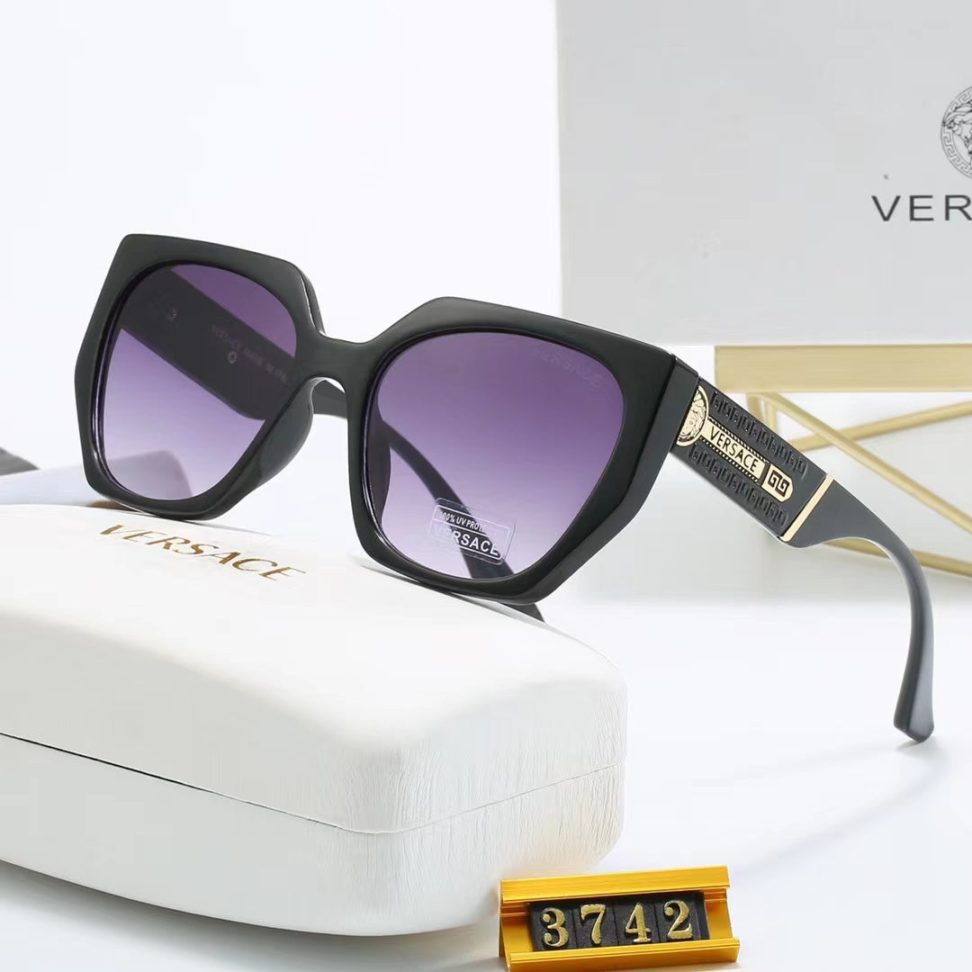 8-color fashionable VE letter polarized sunglasses