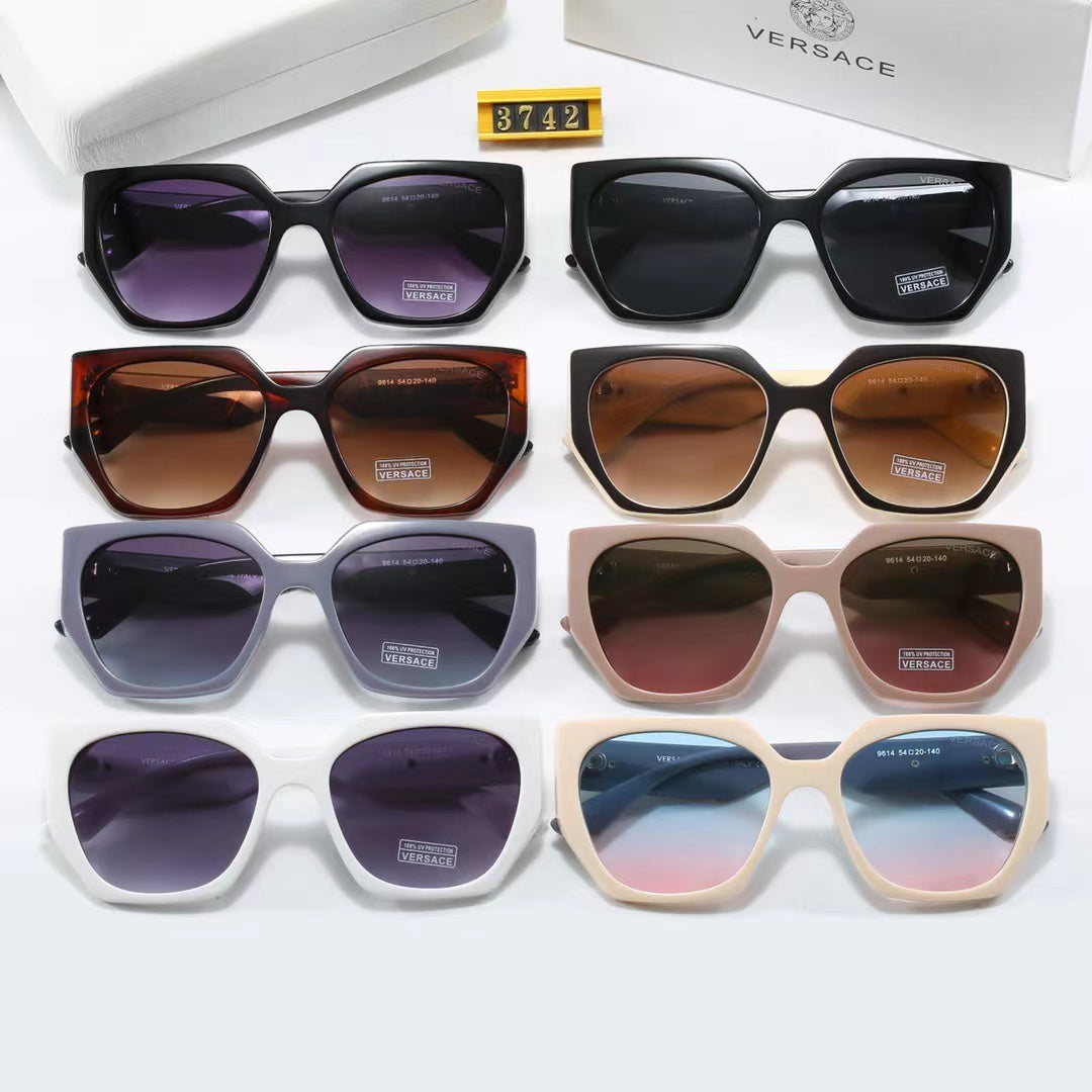 8-color fashionable VE letter polarized sunglasses