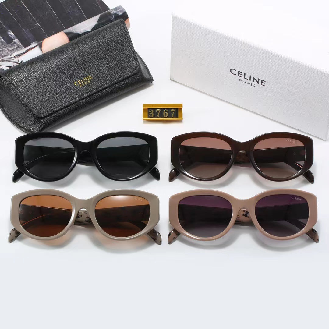 4-color fashionable CE letter temple polarized sunglasses