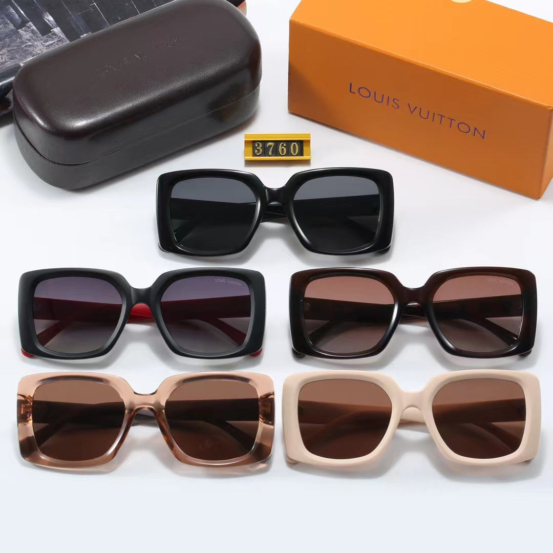 5-color fashionable L letter temple polarized sunglasses