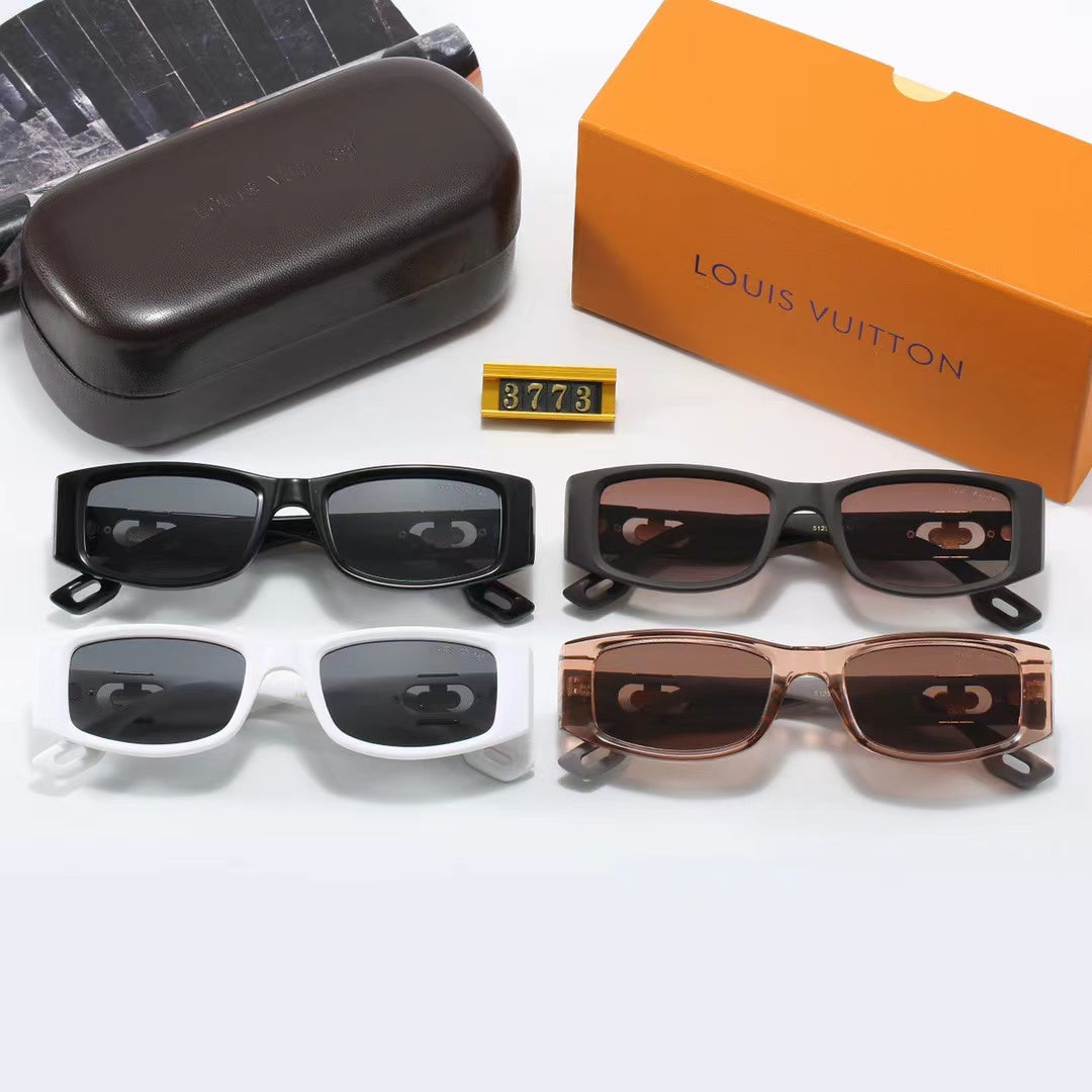 4-color fashionable four-leaf clover temple polarized sunglasses