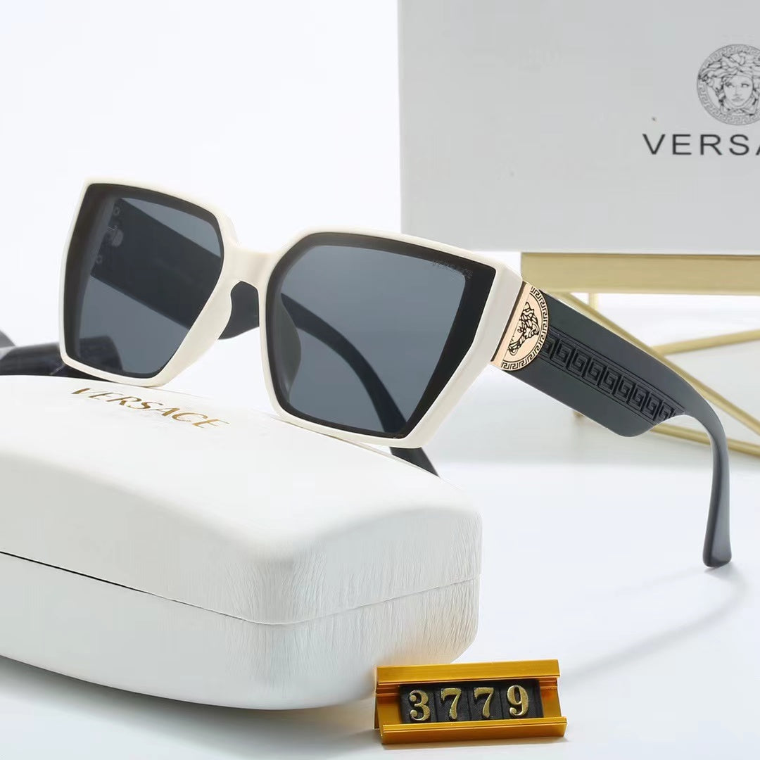 5-color fashionable VER letter temple polarized sunglasses