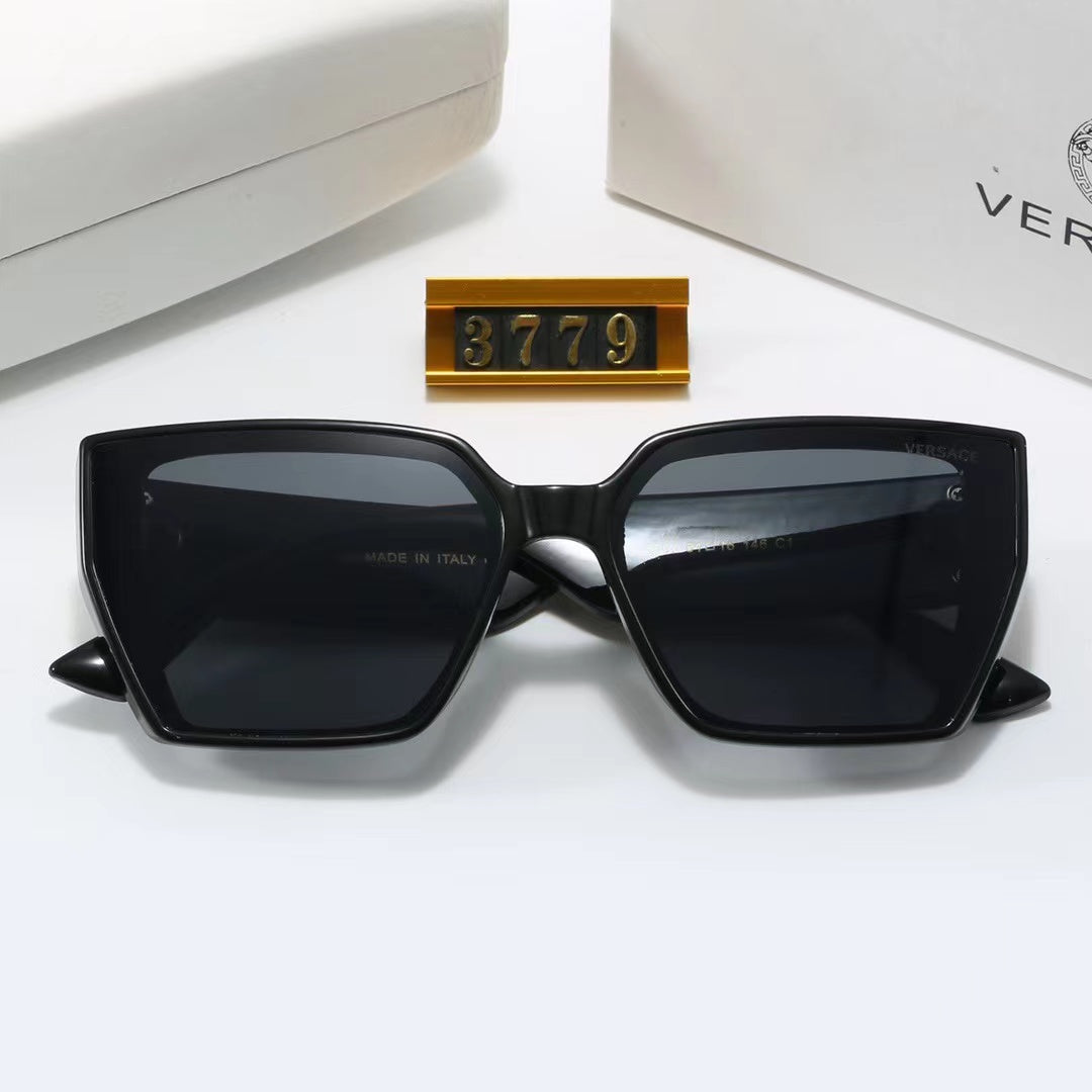 5-color fashionable VER letter temple polarized sunglasses