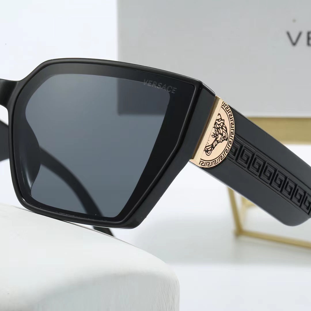 5-color fashionable VER letter temple polarized sunglasses