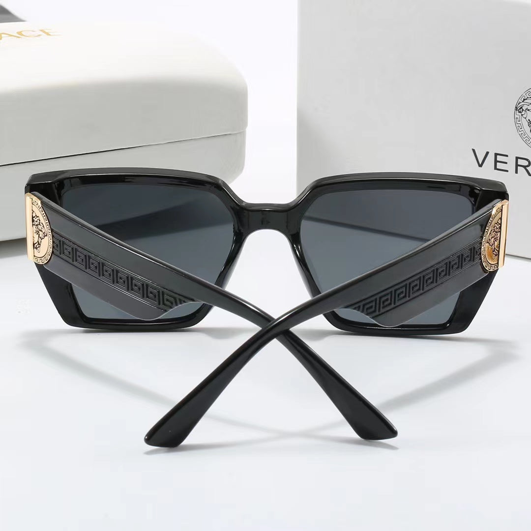 5-color fashionable VER letter temple polarized sunglasses