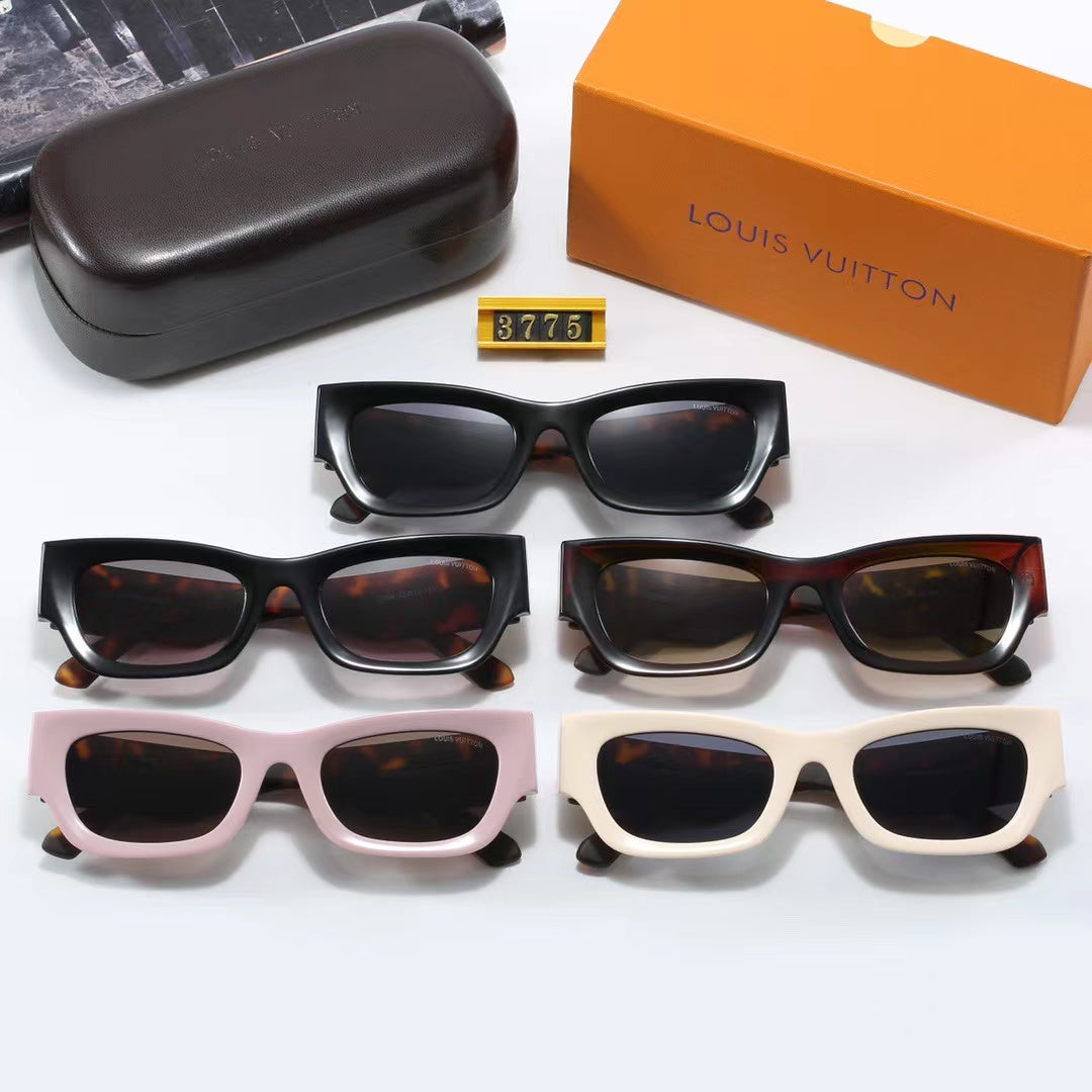 5-color fashionable four-leaf clover temple polarized sunglasses