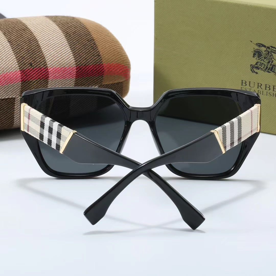 5-color fashionable BUR letter temple polarized sunglasses