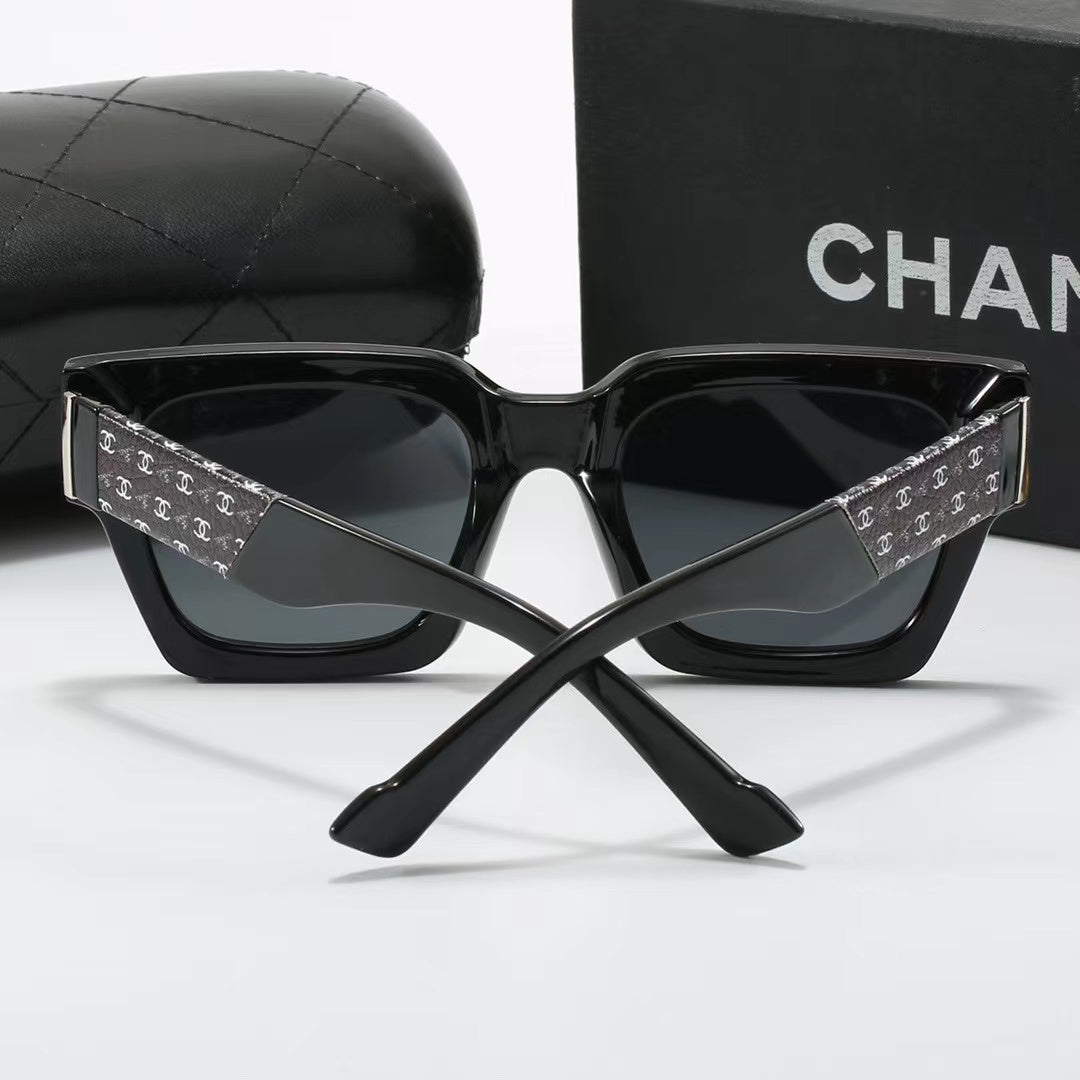 5-color fashionable CC letter temple polarized sunglasses