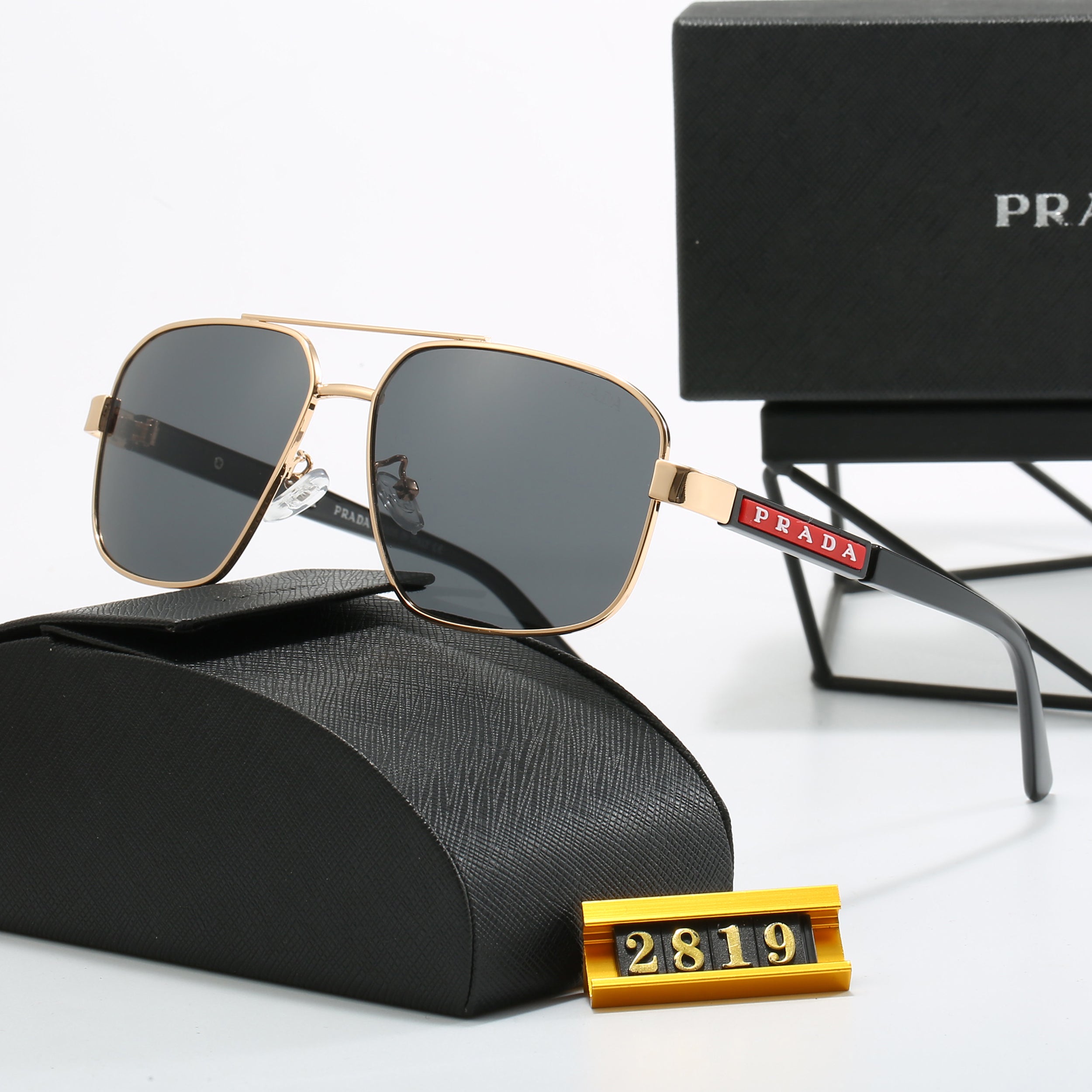 6-color fashionable PA letter printed lens sunglasses