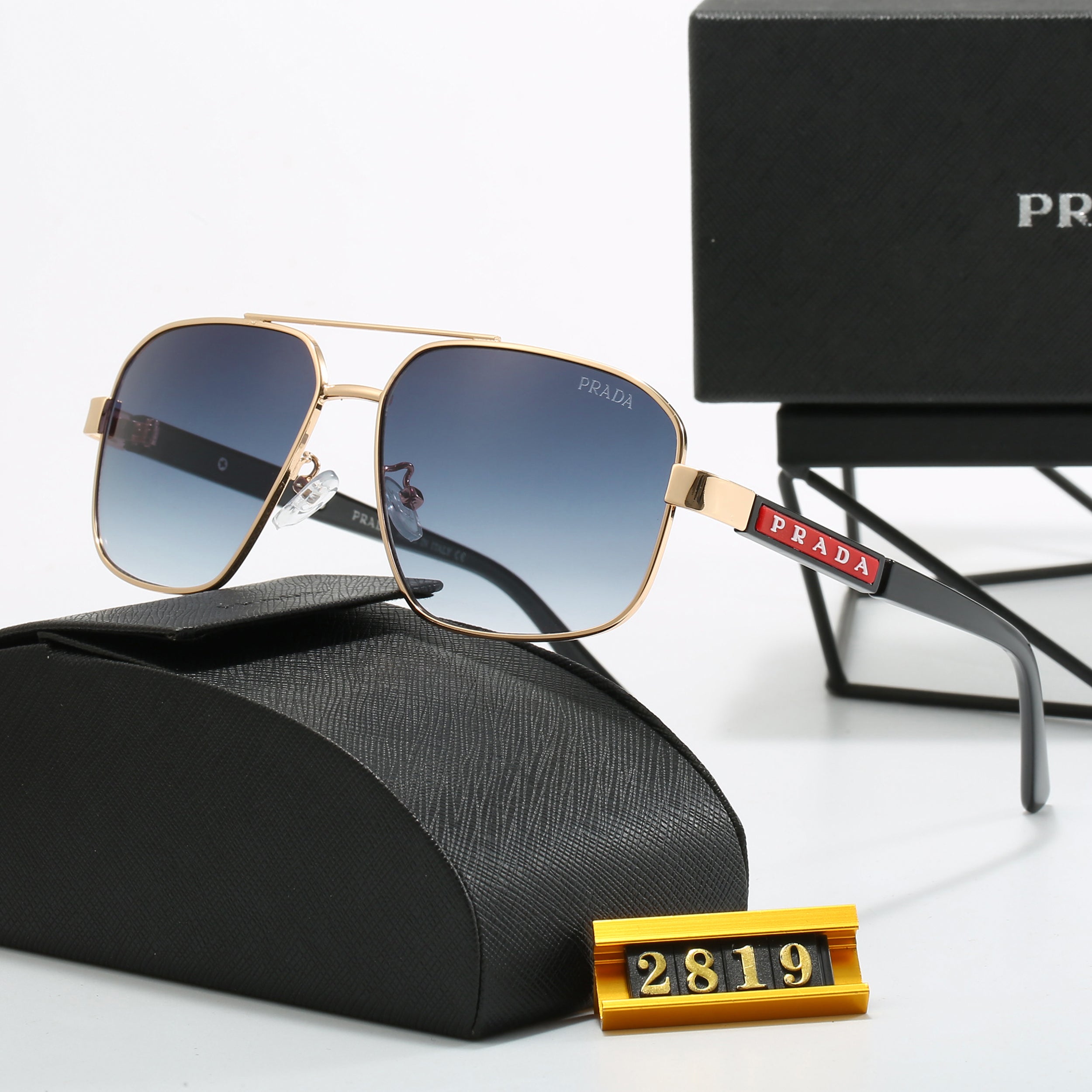 6-color fashionable PA letter printed lens sunglasses