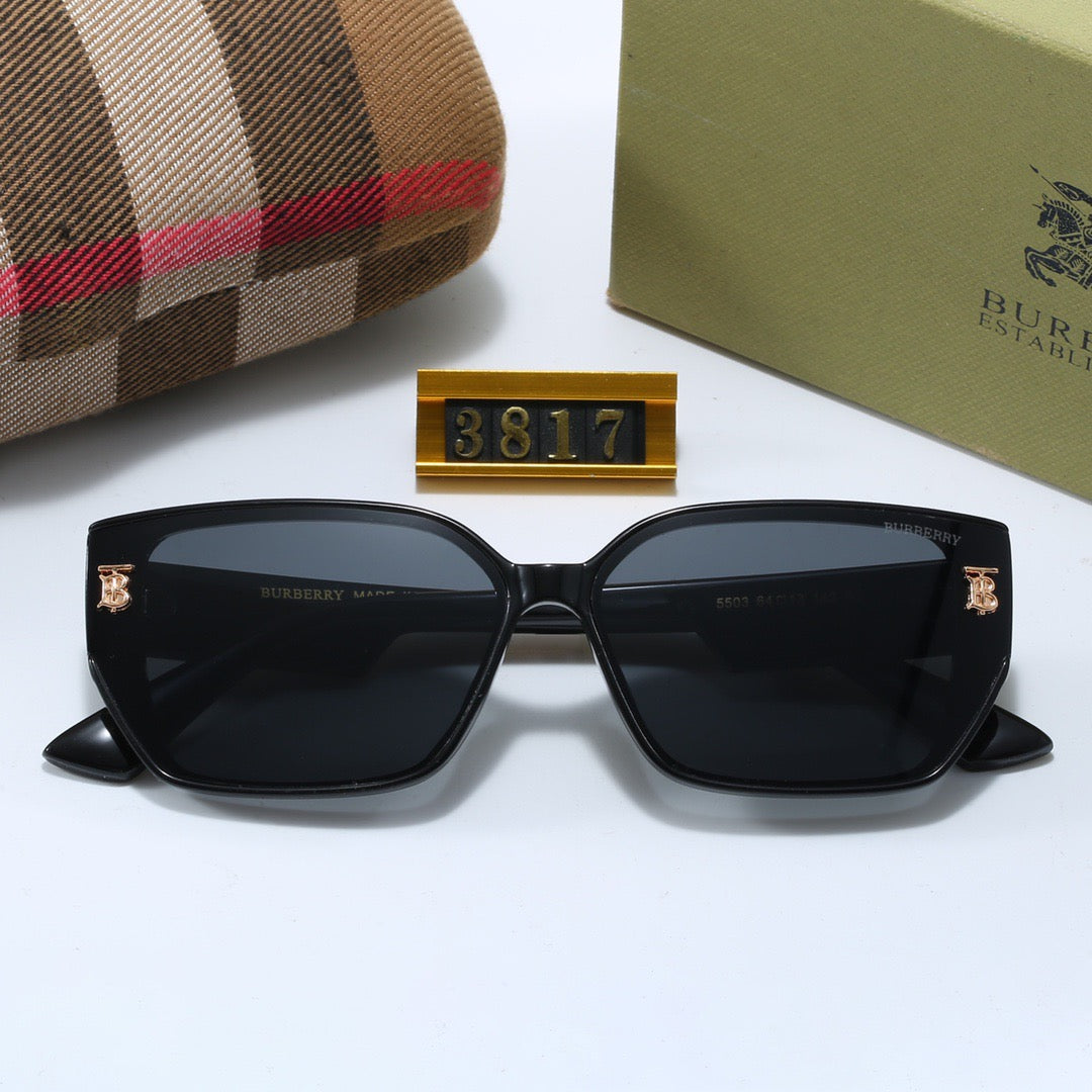 5-color fashionable BUR letter printed lens sunglasses