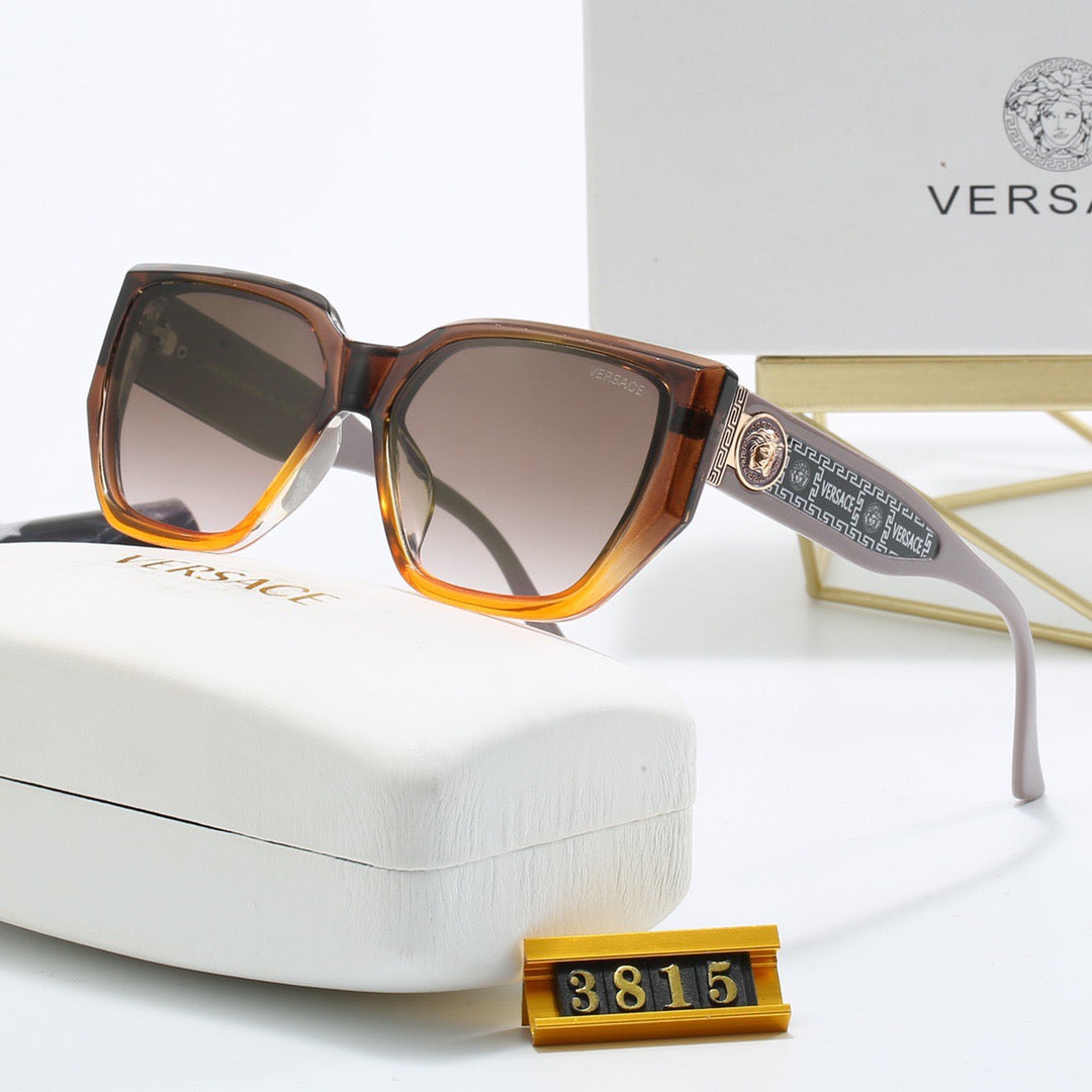 5-color fashionable VE letter printed lens sunglasses