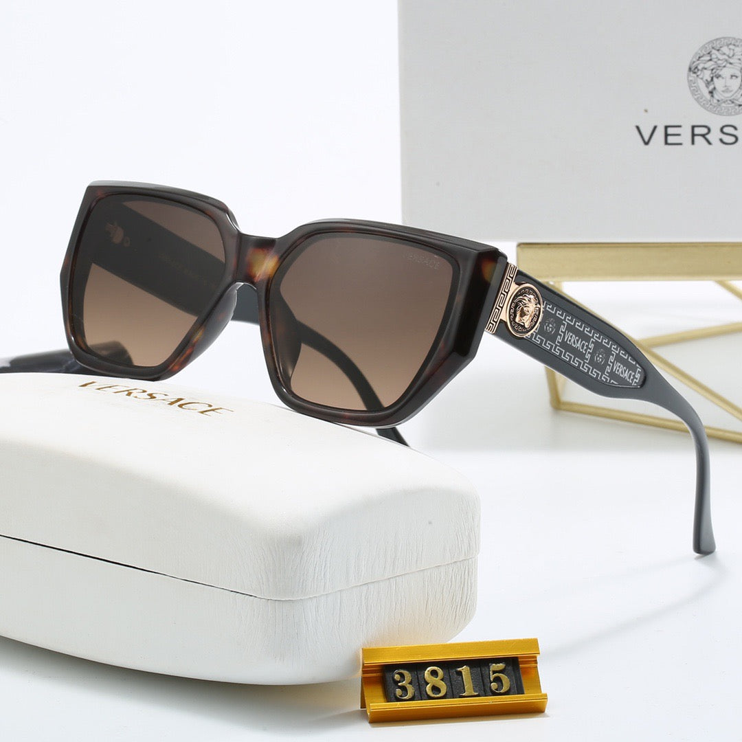 5-color fashionable VE letter printed lens sunglasses