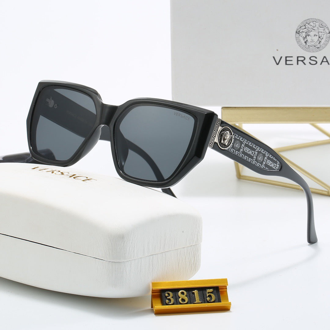 5-color fashionable VE letter printed lens sunglasses