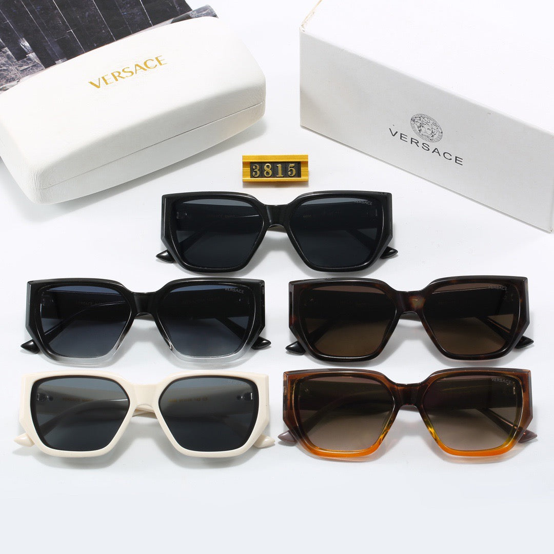 5-color fashionable VE letter printed lens sunglasses