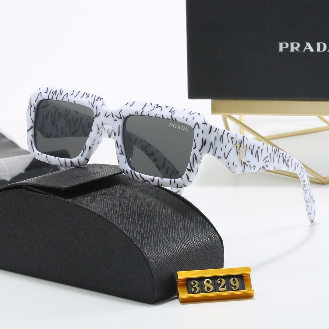 6-color fashionable PA letter printed lens sunglasses