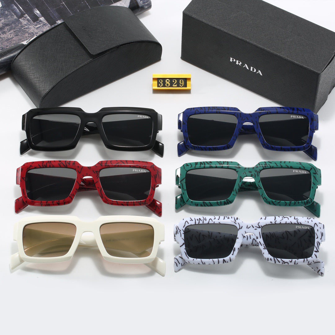 6-color fashionable PA letter printed lens sunglasses