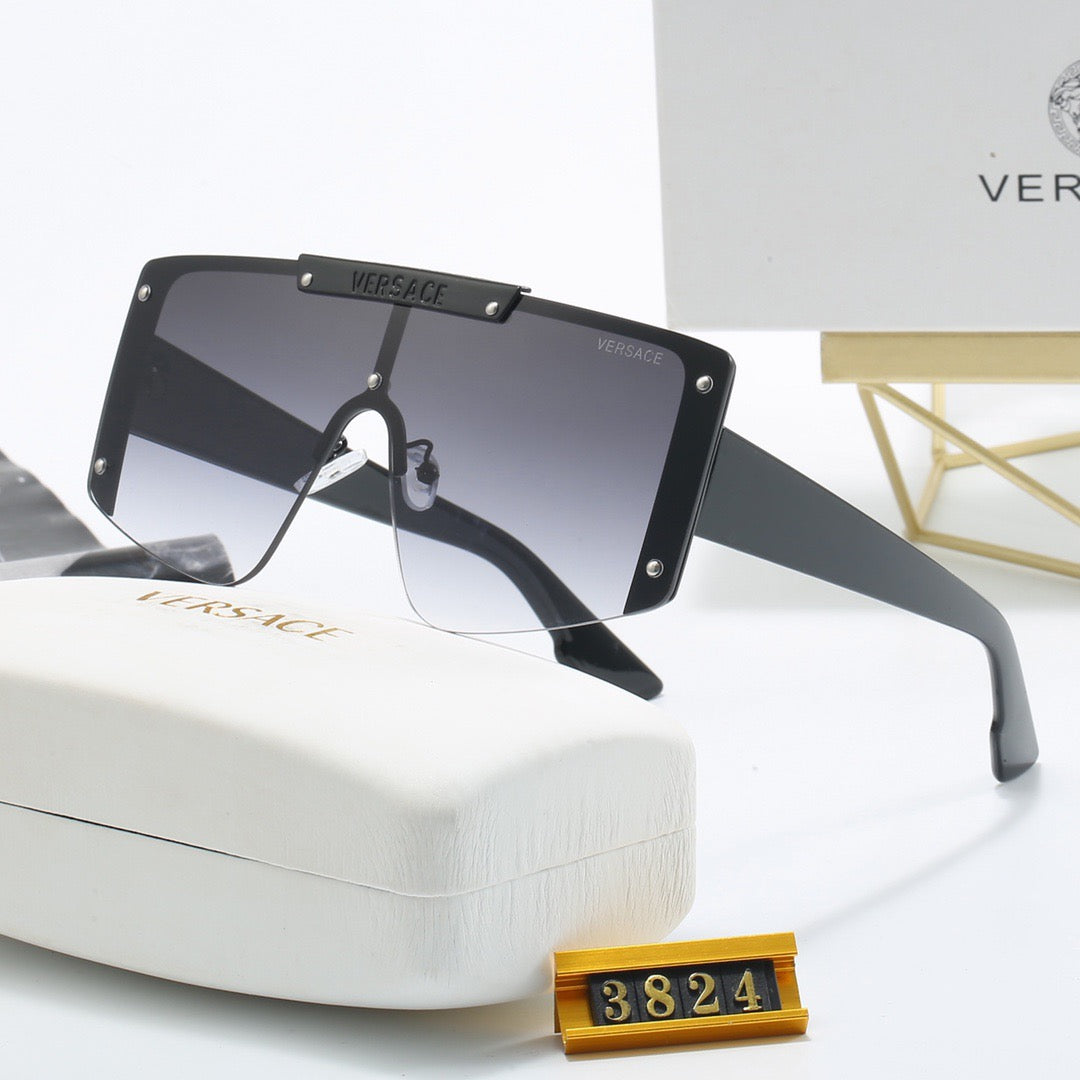 5-color fashionable VER letter printed lens sunglasses