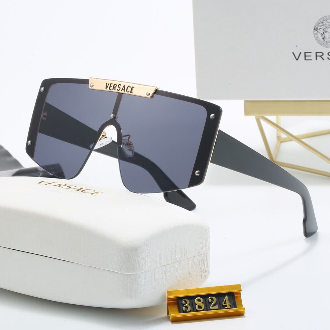 5-color fashionable VER letter printed lens sunglasses