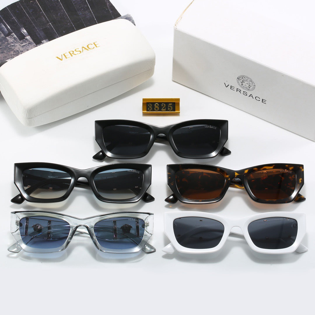 5-color fashionable VE letter printed lens sunglasses