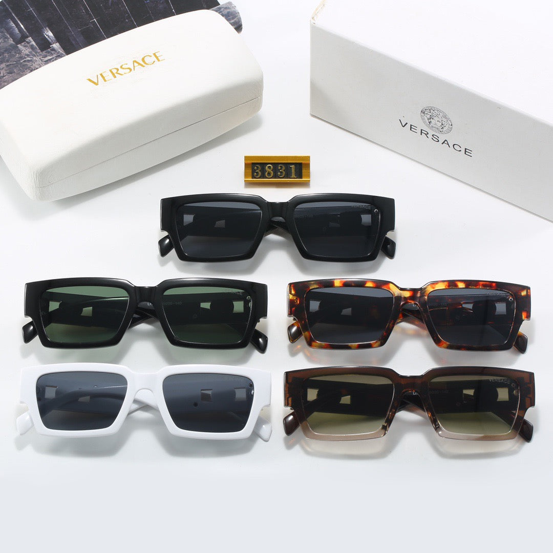 5-color fashionable VER letter printed lens sunglasses