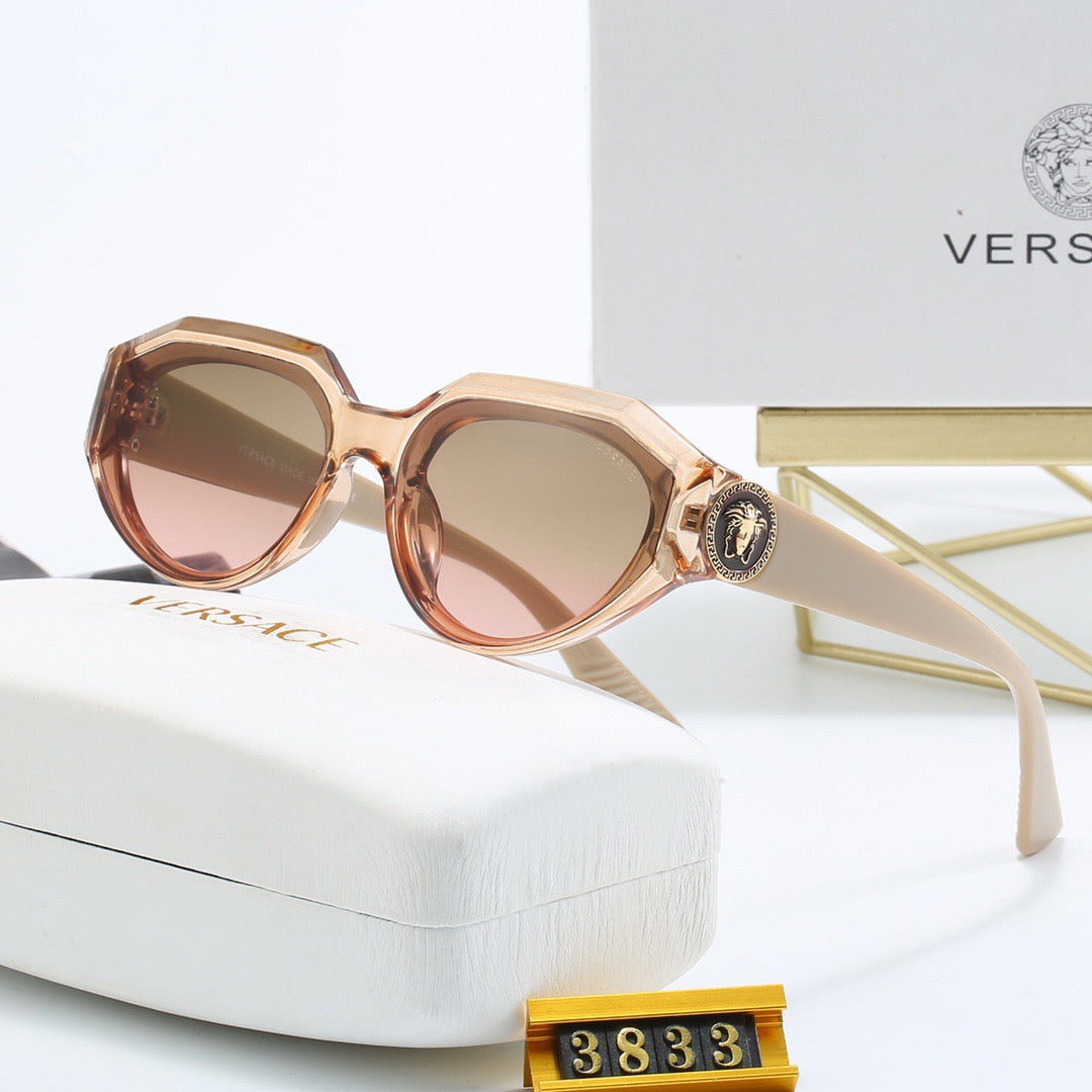 5-color fashionable VE letter lens sunglasses