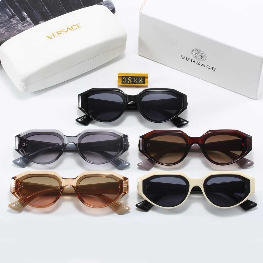 5-color fashionable VE letter lens sunglasses