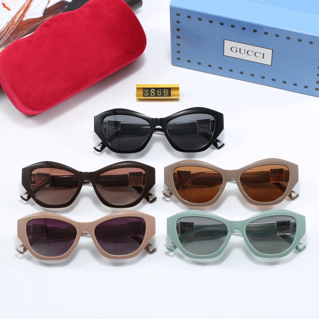 5-color fashionable GG letter sunglasses