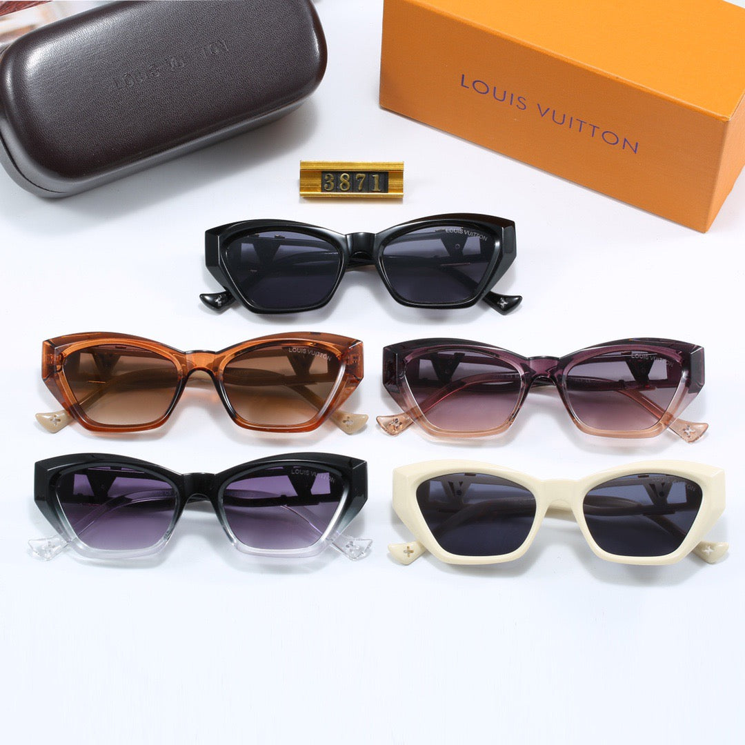 5-color fashionable four-leaf clover letter sunglasses