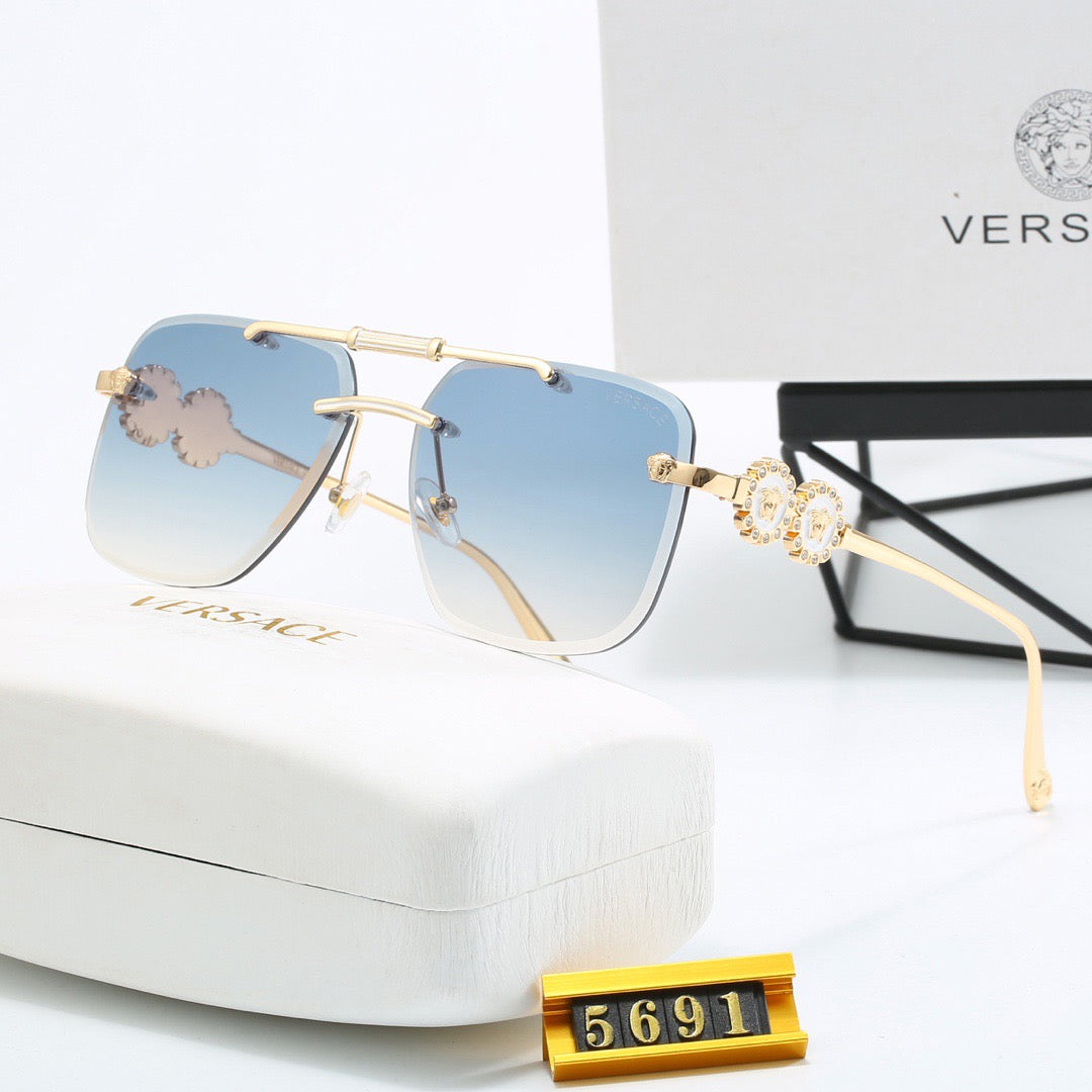 6-color fashionable VE letter sunglasses