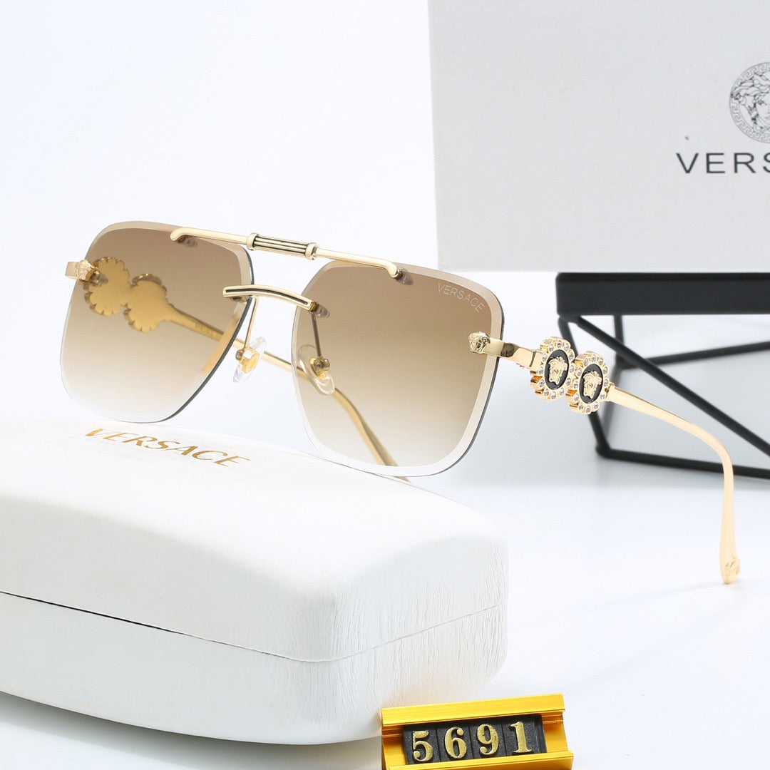 6-color fashionable VE letter sunglasses