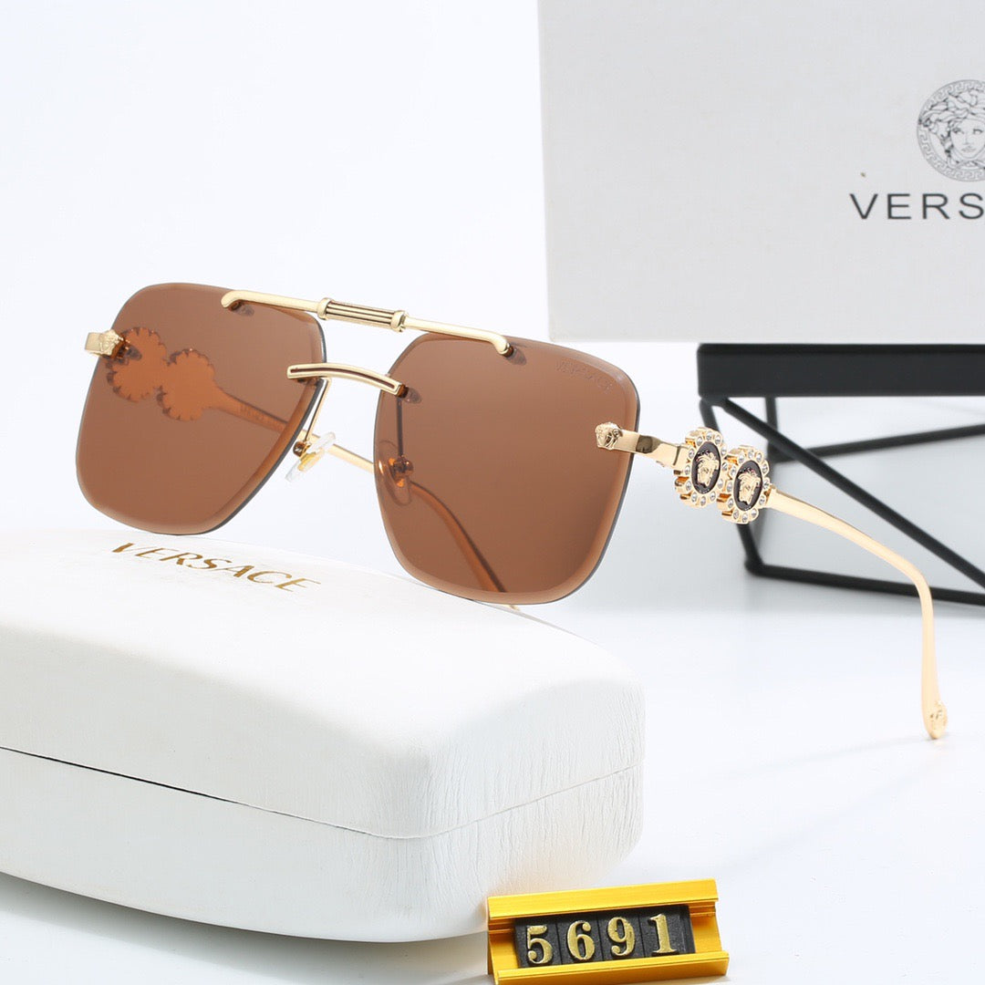 6-color fashionable VE letter sunglasses