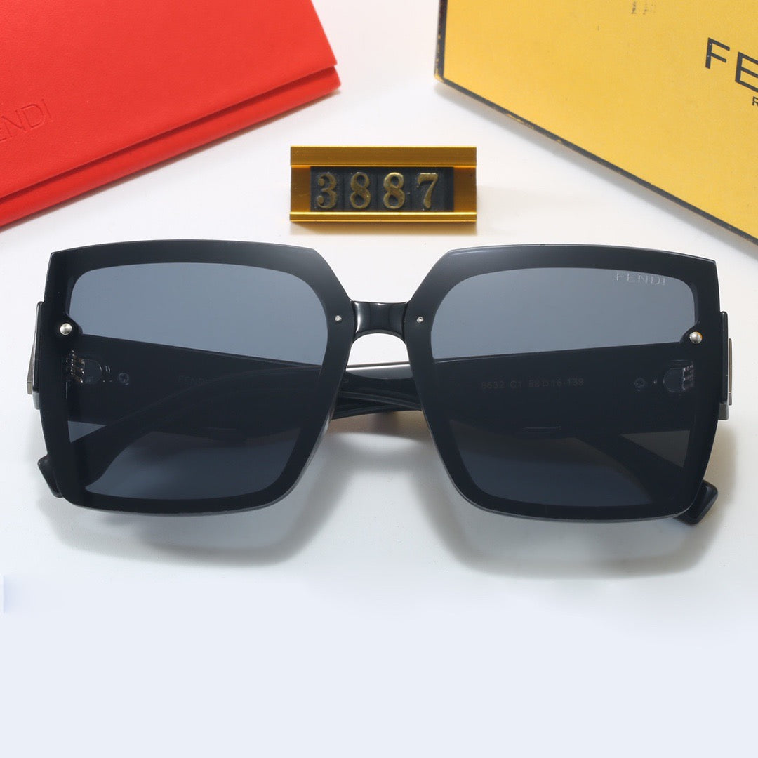 5-color fashionable FF letter sunglasses