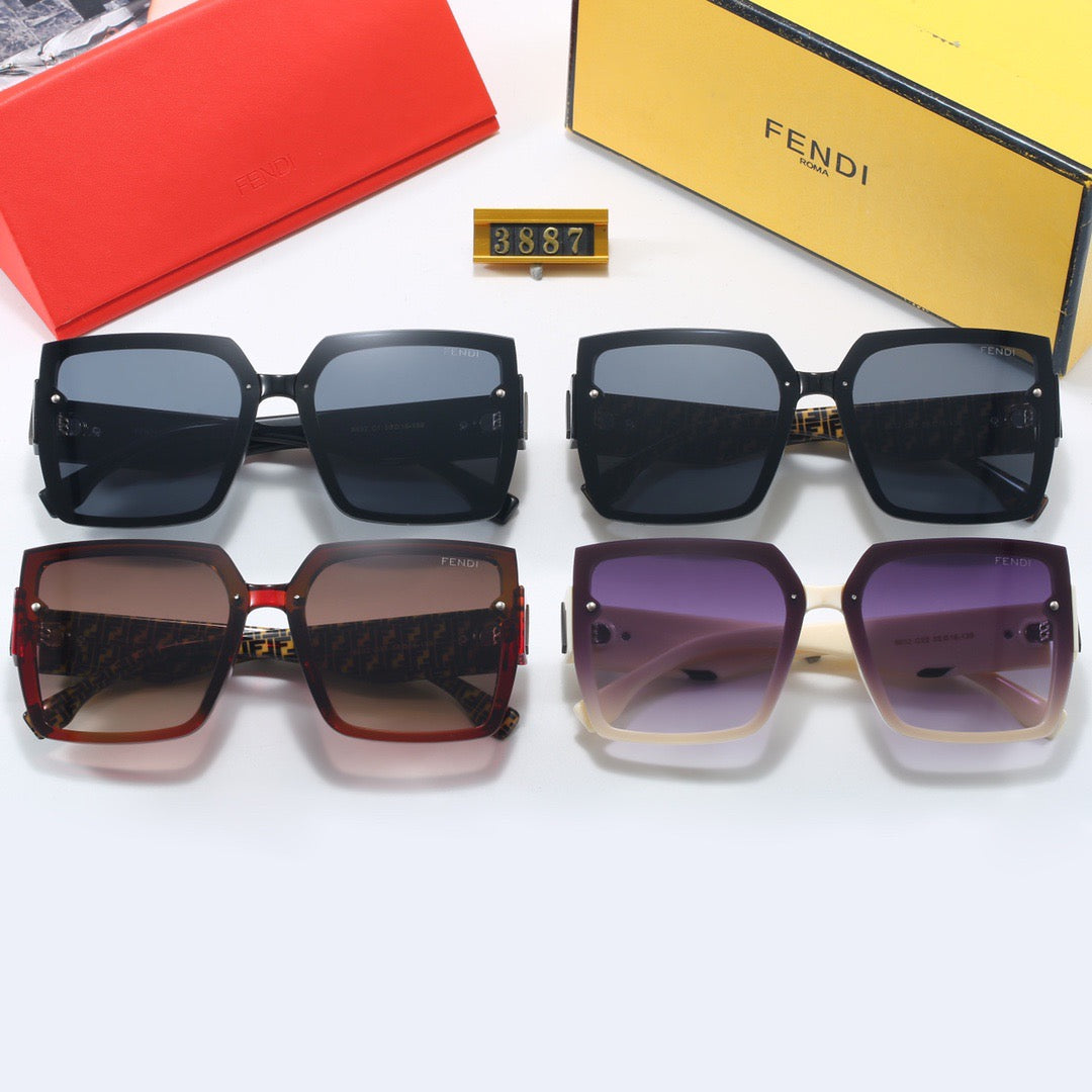 5-color fashionable FF letter sunglasses