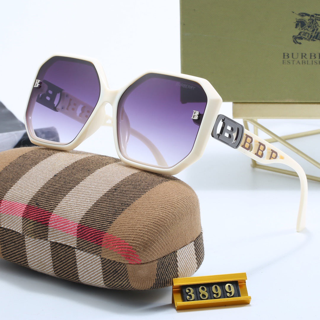 4-color stylish BUR letter sunglasses