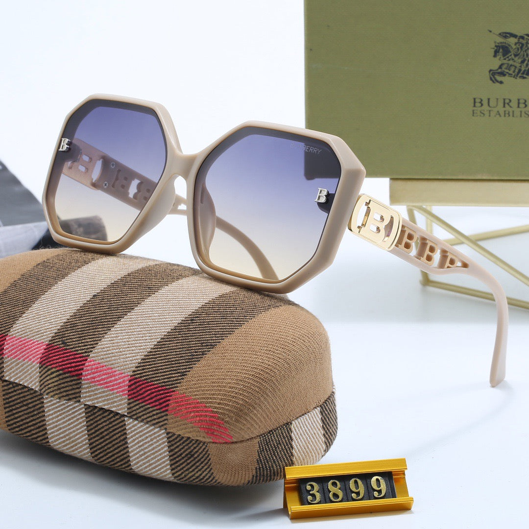 4-color stylish BUR letter sunglasses