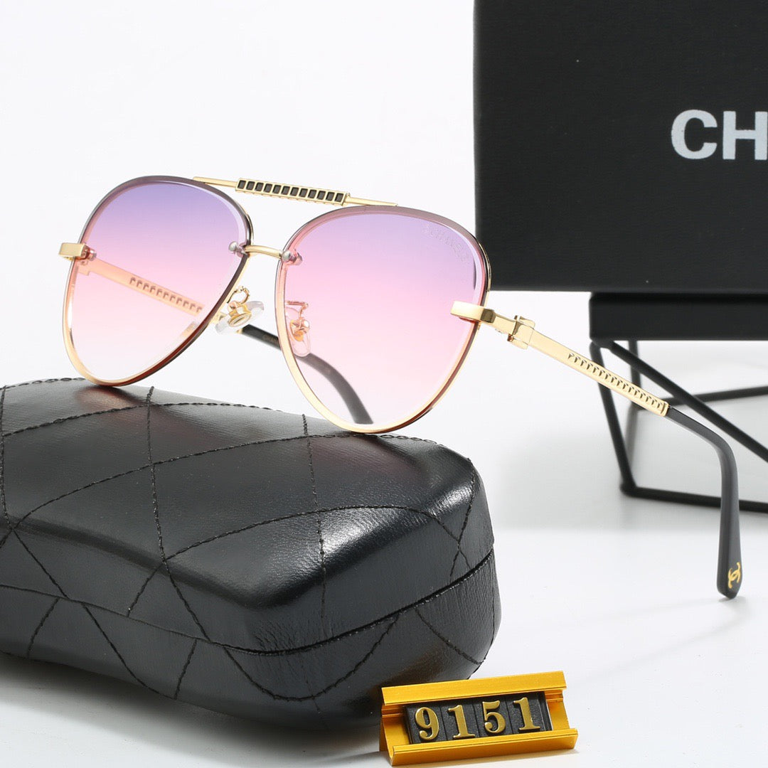 6-color fashionable CC letter sunglasses