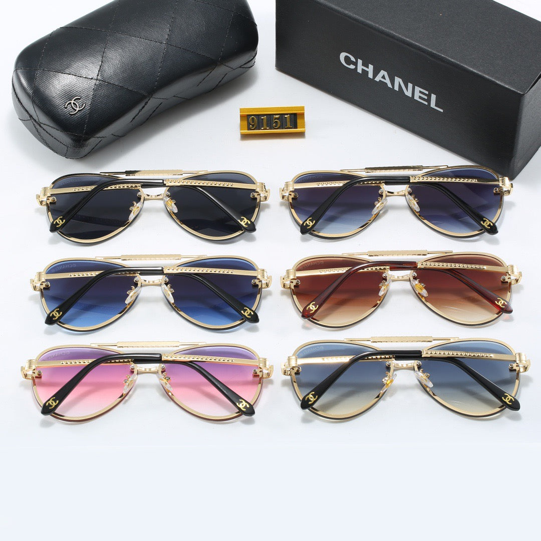 6-color fashionable CC letter sunglasses