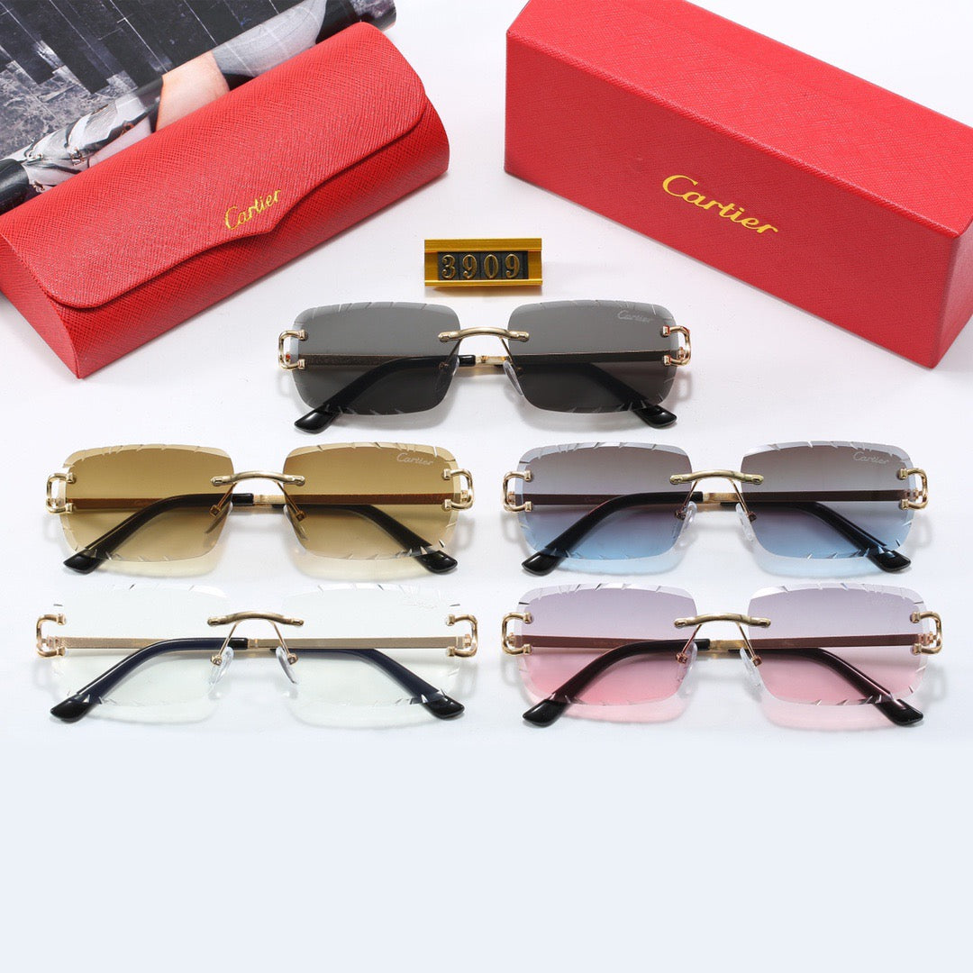 5-color fashionable CA letter sunglasses