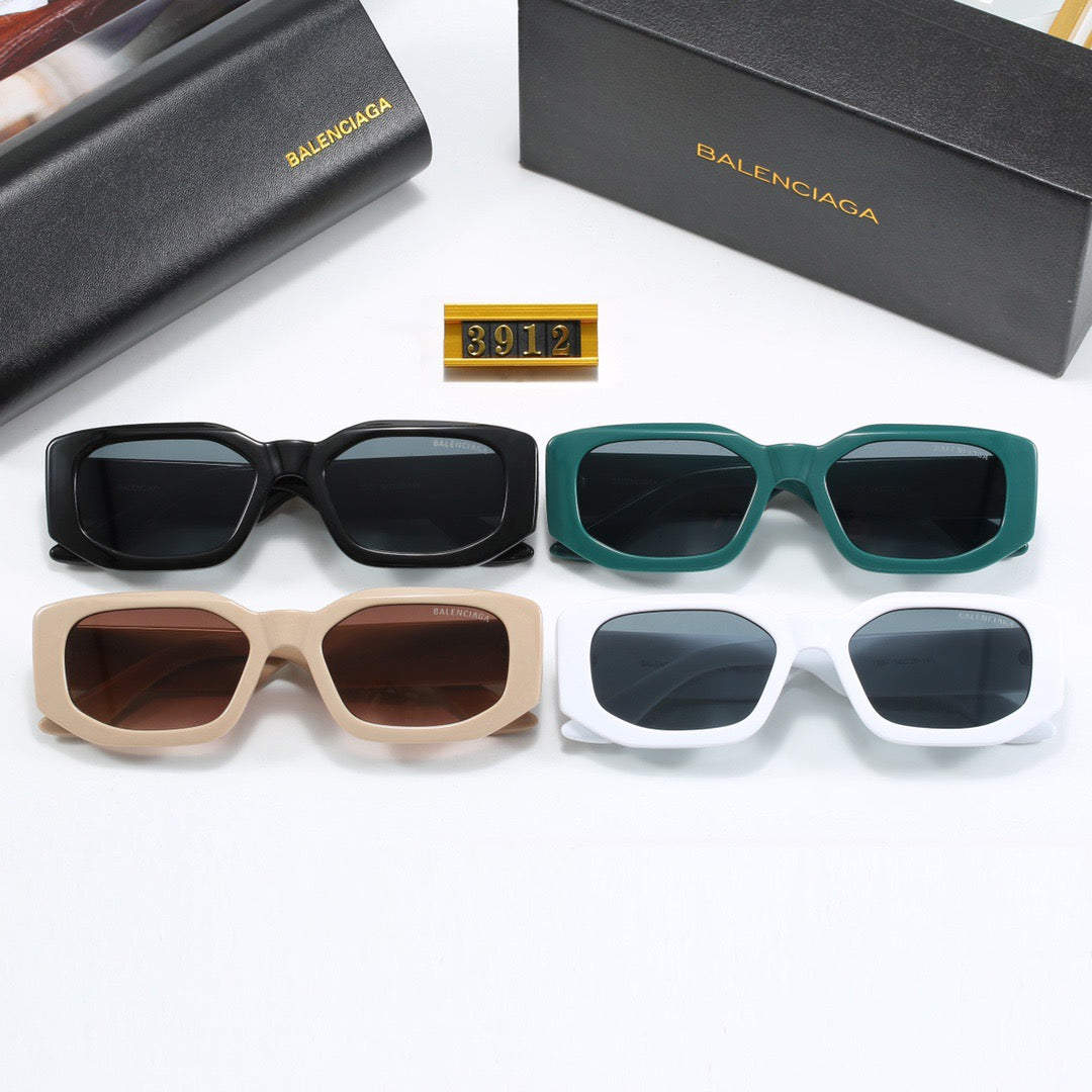 4-color fashionable BL letter temple sunglasses