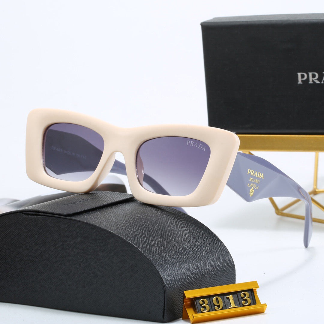 4-color fashionable PR letter temple sunglasses