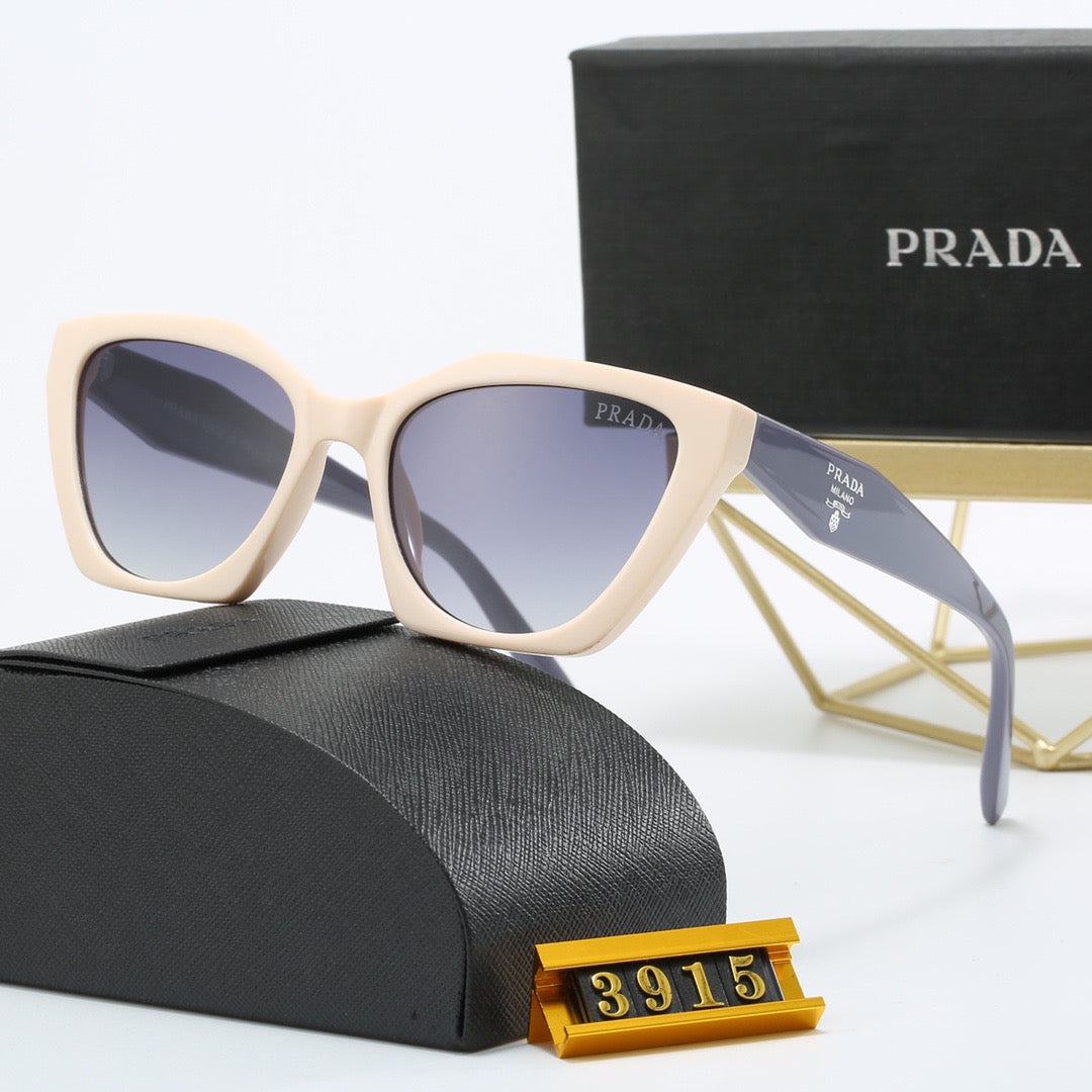 4-color fashionable PA letter temple sunglasses