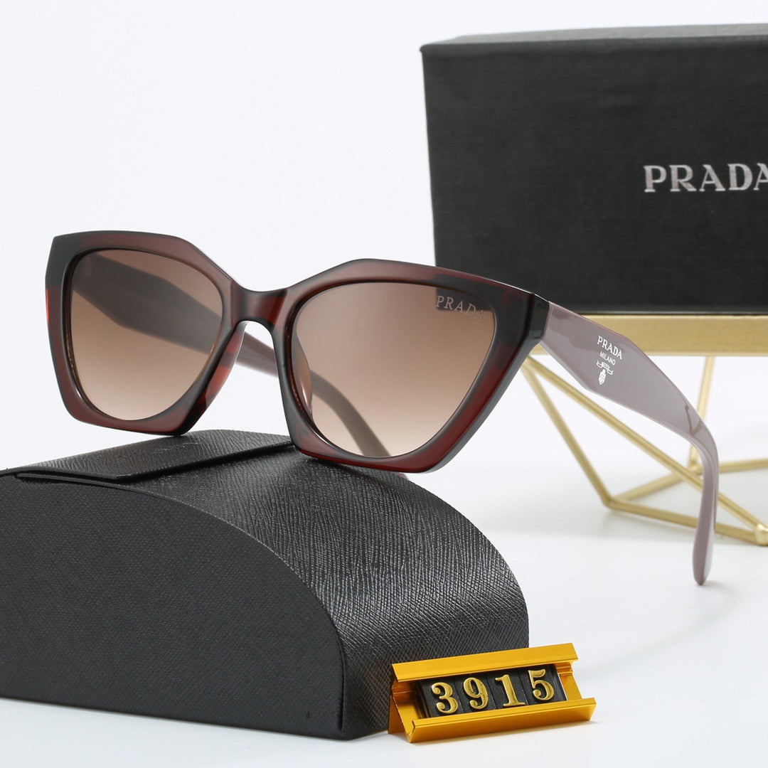 4-color fashionable PA letter temple sunglasses