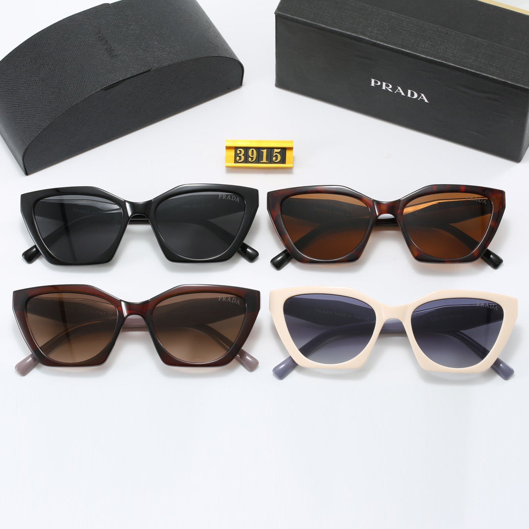 4-color fashionable PA letter temple sunglasses